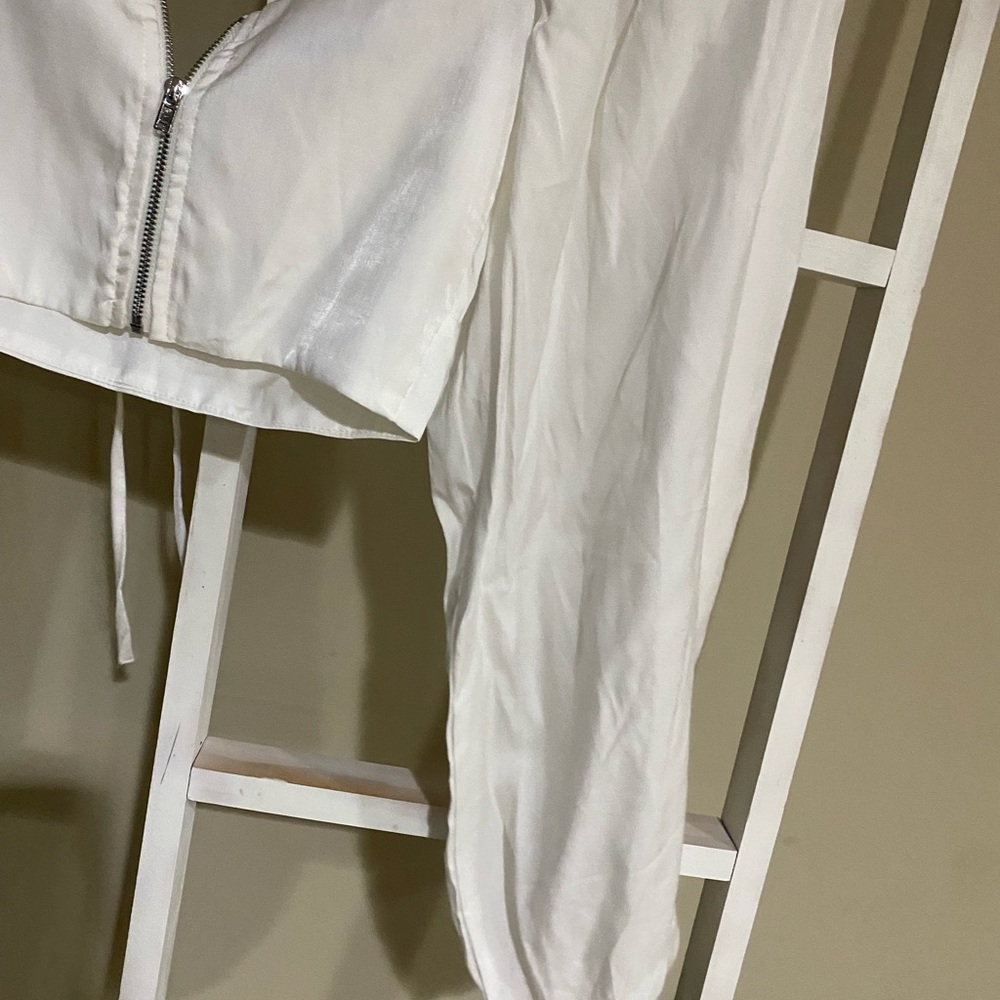 Adika Ivory Puff Sleeve Blouse-XS-47 - Picture 5 of 5